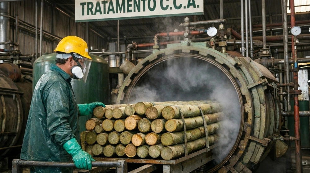 Como é feito o tratamento das nossas madeiras de eucalipto?