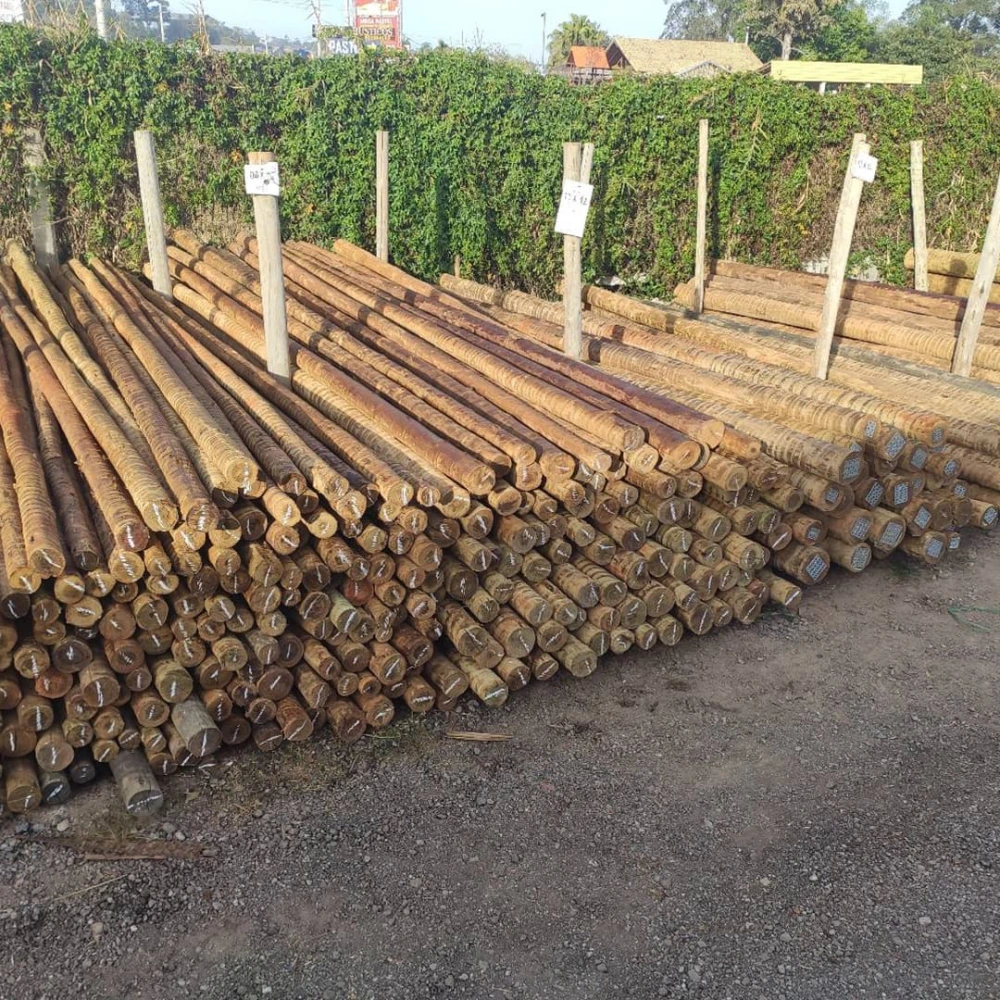 Mourão Eucalipto Tratado 3,00m (Ø 6-8cm)