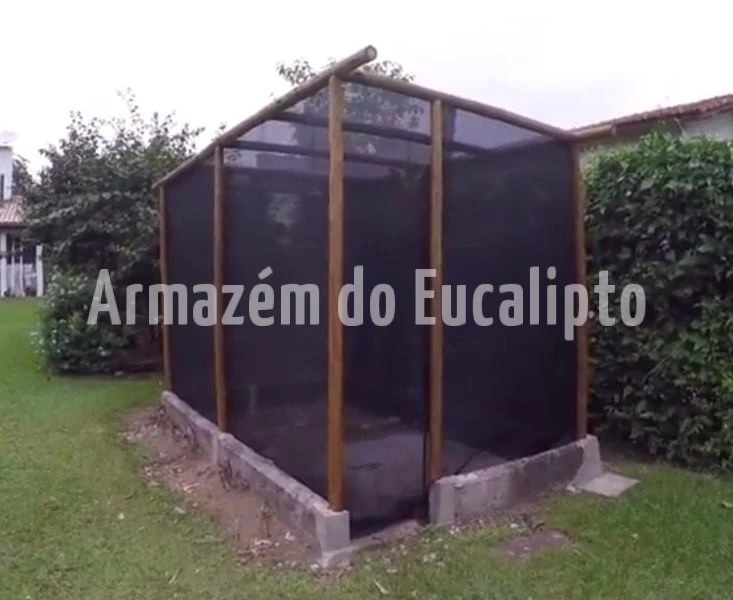 Orquidário Simples E Barato Em Eucalipto Tratado